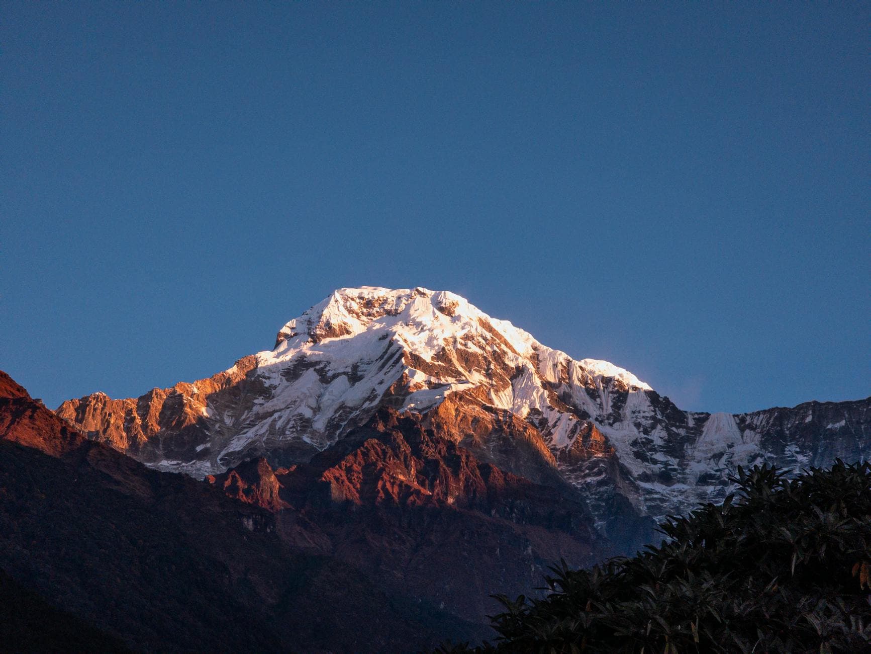 Annapurna sunrise over the Himalaya